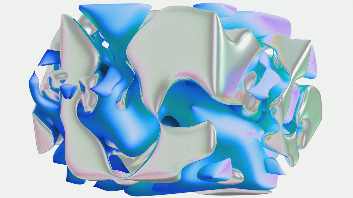 Sphere Speaker with an iridescent shell